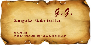 Gangetz Gabriella névjegykártya